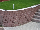 Камни для подпорной стенки Подпорная стенка в несколько ярусов
